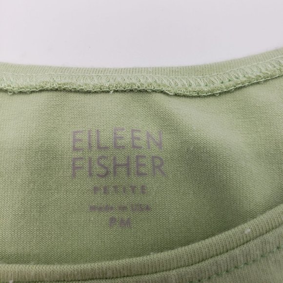 PM Eileen Fisher Green Tank Top - Picture 4 of 6